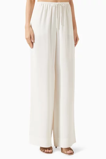 Wide-leg Pants in Silk