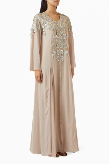 Alina Embellished Kaftan in Crepe
