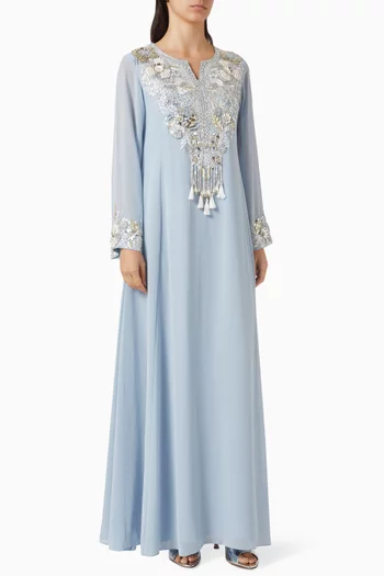 Tatiana Embellished Kaftan in Crepe