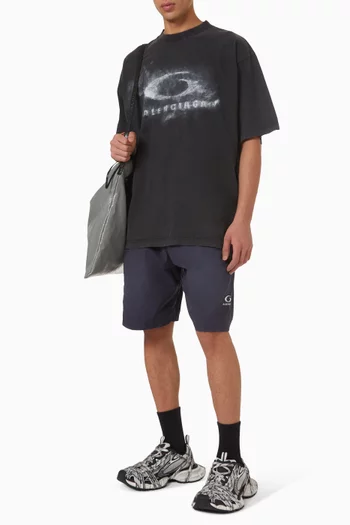 شورت أوت وير قطن بوبلين معالج