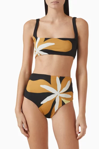 قطعة بيكيني سفلية إليسا بخصر مرتفع