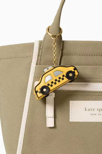 Charmed On A Roll Taxi Bag Charm in Leather