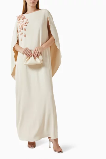 قفطان مطرز كريب