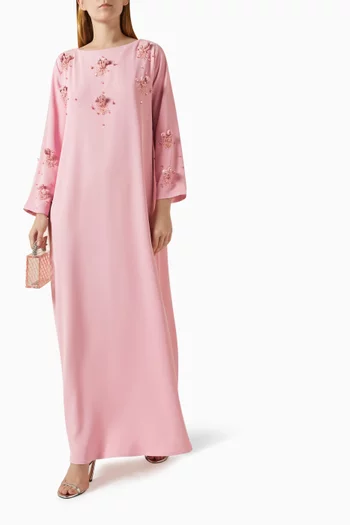 قفطان مطرز كريب