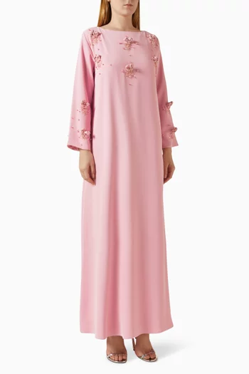 قفطان مطرز كريب