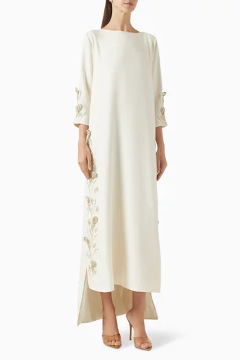 قفطان مطرز كريب