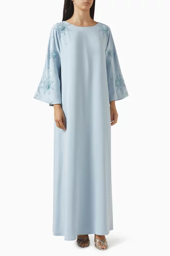 قفطان مطرز كريب