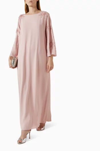 قفطان مطرز كريب