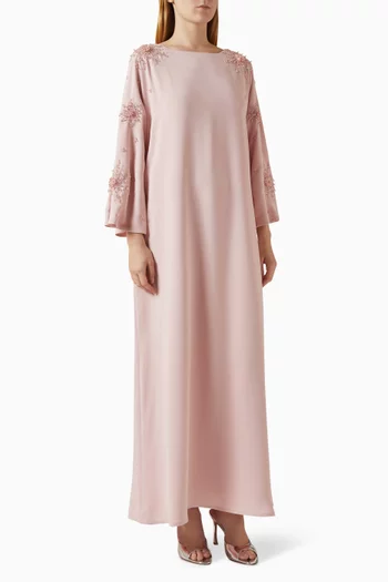 قفطان مطرز كريب