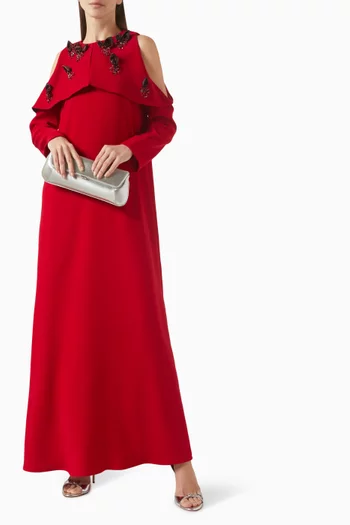 قفطان مطرز كريب