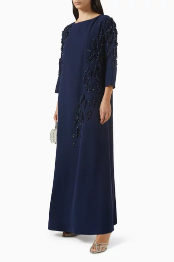 قفطان مطرز كريب