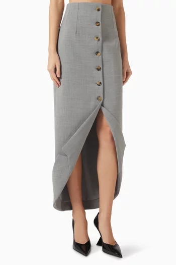 Tailored Skirt in Wool Blend