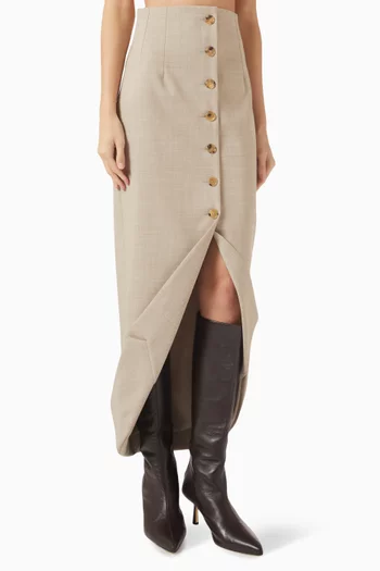 Tailored Skirt in Wool Blend