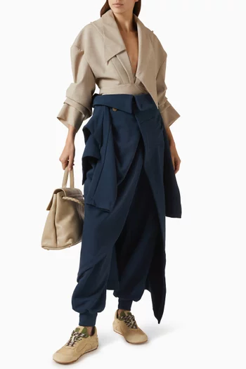 بنطال رياضي بطبقة غير متماثلة جيرسيه