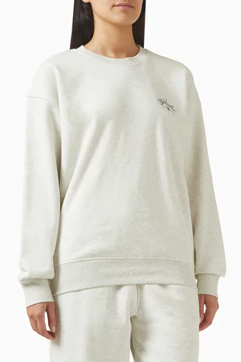 Melange Sweatshirt in Terry