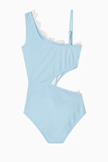 Crown Cut-out One-piece Swimsuit