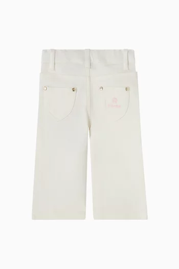 Butterfly Embroidery Jeans in Denim