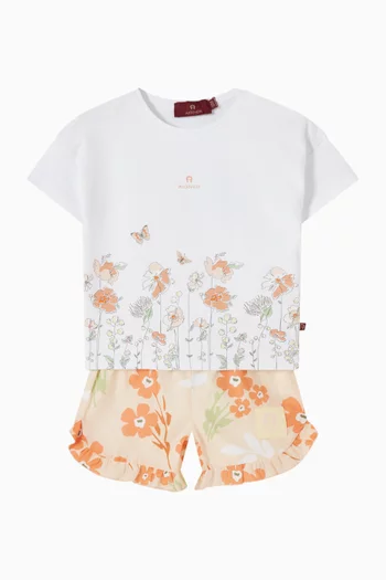 Printed T-shirt in Cotton