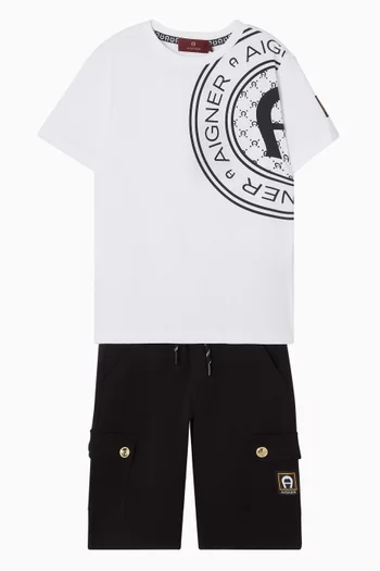 Logo-print T-shirt in Cotton