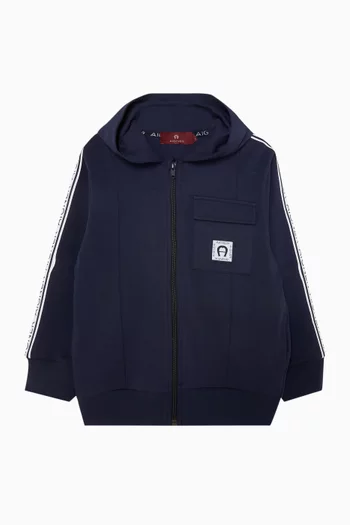 Logo-patch Hoodie in Cotton