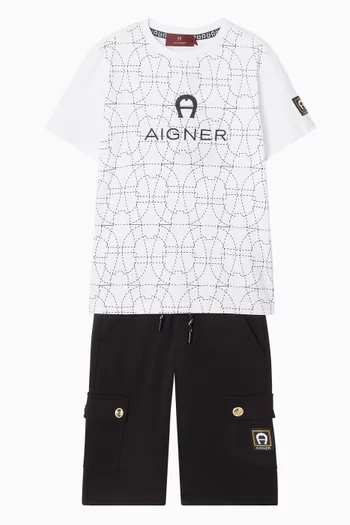 Logo-print T-shirt in Cotton