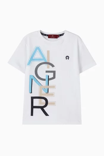 Logo-print T-shirt in Cotton