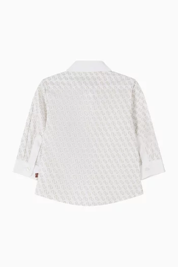 Logo-print Shirt in Cotton-poplin
