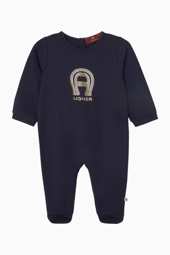 Metallic Logo Pyjama in Cotton