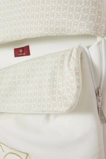 كيس نوم للأطفال الرضع بتطريز شعار الماركة قطن بيما