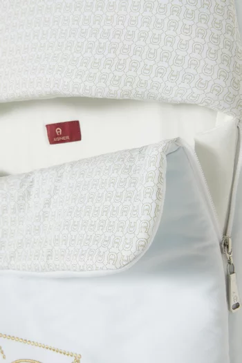 كيس نوم للأطفال الرضع بتطريز شعار الماركة قطن بيما