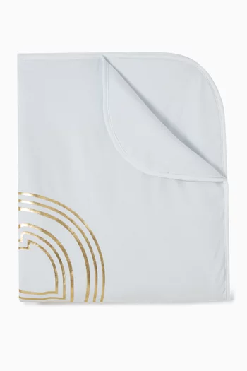 بطانية بشعار الماركة قطن