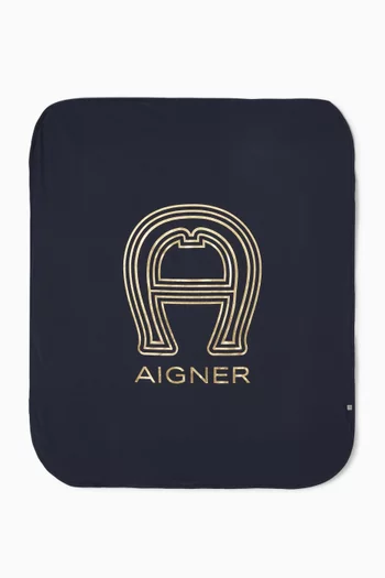 بطانية بشعار الماركة قطن