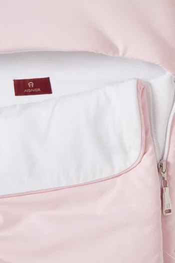 Logo-embroidered Baby Nest in Pima Cotton