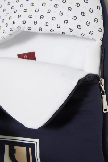 Square Logo Baby Nest in Cotton