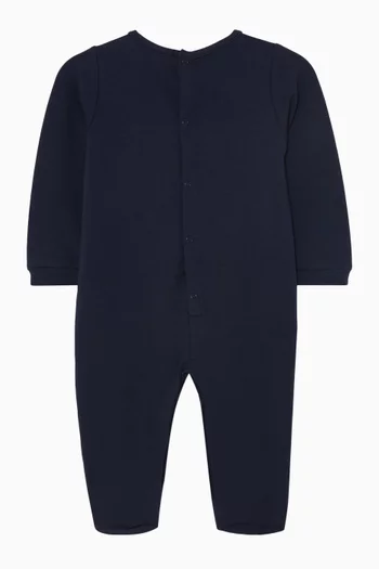 Logo-print Sleepsuit in Cotton