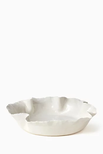 The Large Ruffle Dish in Ceramic