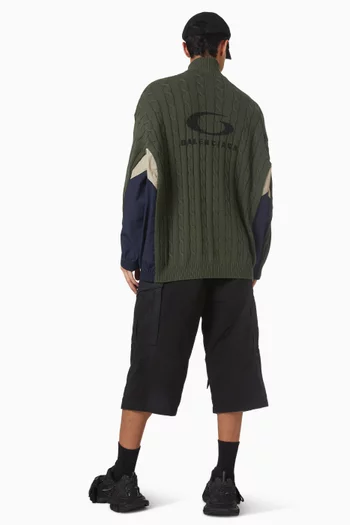 Hybrid Jacket in Cotton-knit