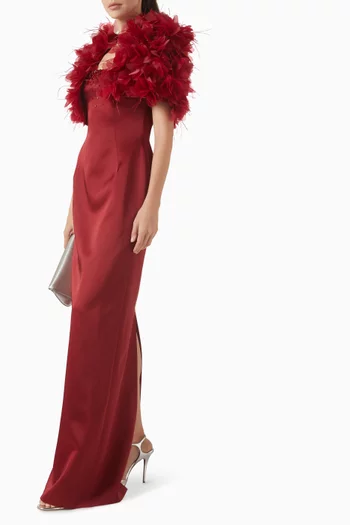 فستان بشال قابل للإزالة