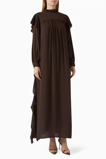 فستان بكشكش وحزام