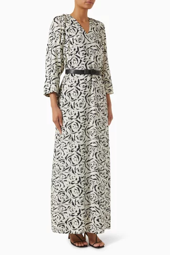 Printed Belted Dress
