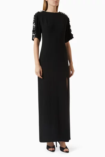 فستان مطرز فيسكوز