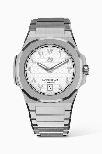 MT Stainless Steel Watch, 40.5mm