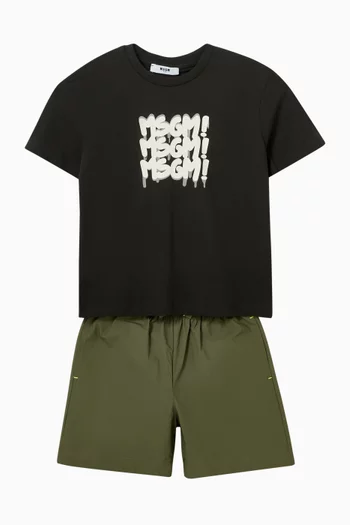 Graphic Logo T-shirt in Cotton Jersey