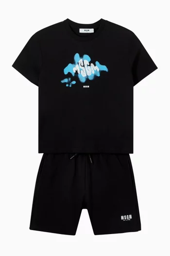 Graphic Logo T-shirt in Cotton Jersey