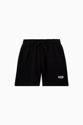 Logo Graphic Sweatshorts in Cotton-fleece