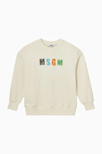 Graphic-print Sweatshirt in Cotton