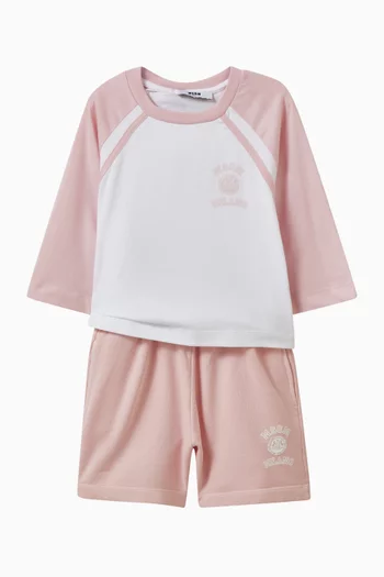 Logo Drawstring Shorts in Cotton