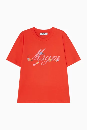 تي شيرت بشعار الماركة قطن