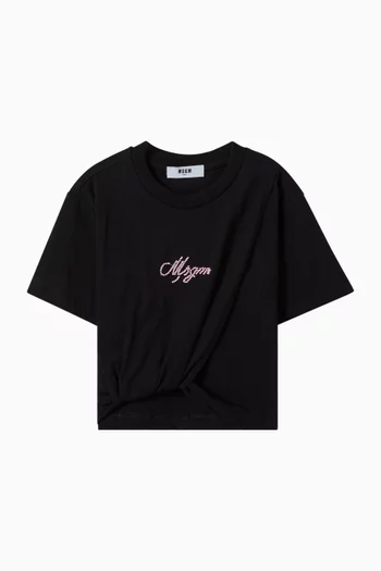 Logo-print T-shirt in Cotton