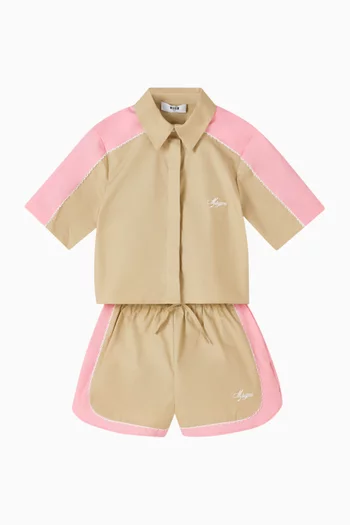 Logo Shorts in Cotton